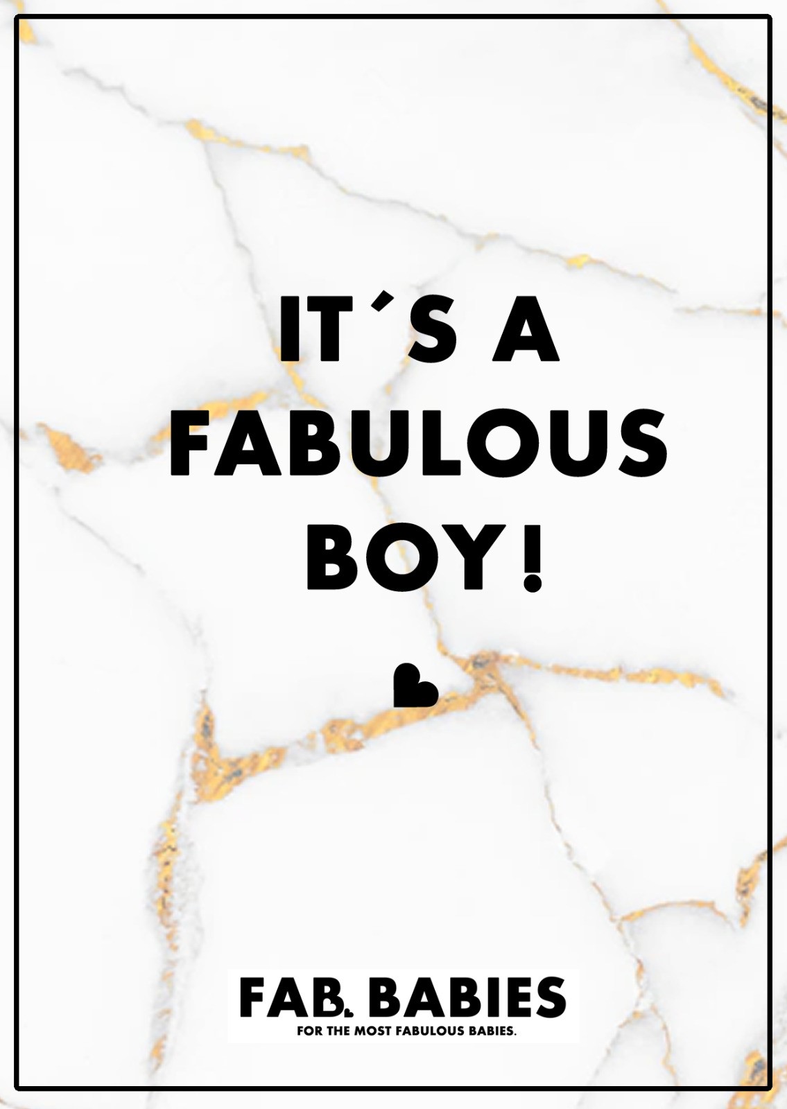Kaart Fabulous Boy