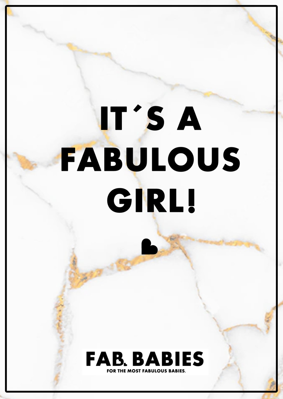 Kaart Fabulous Girl